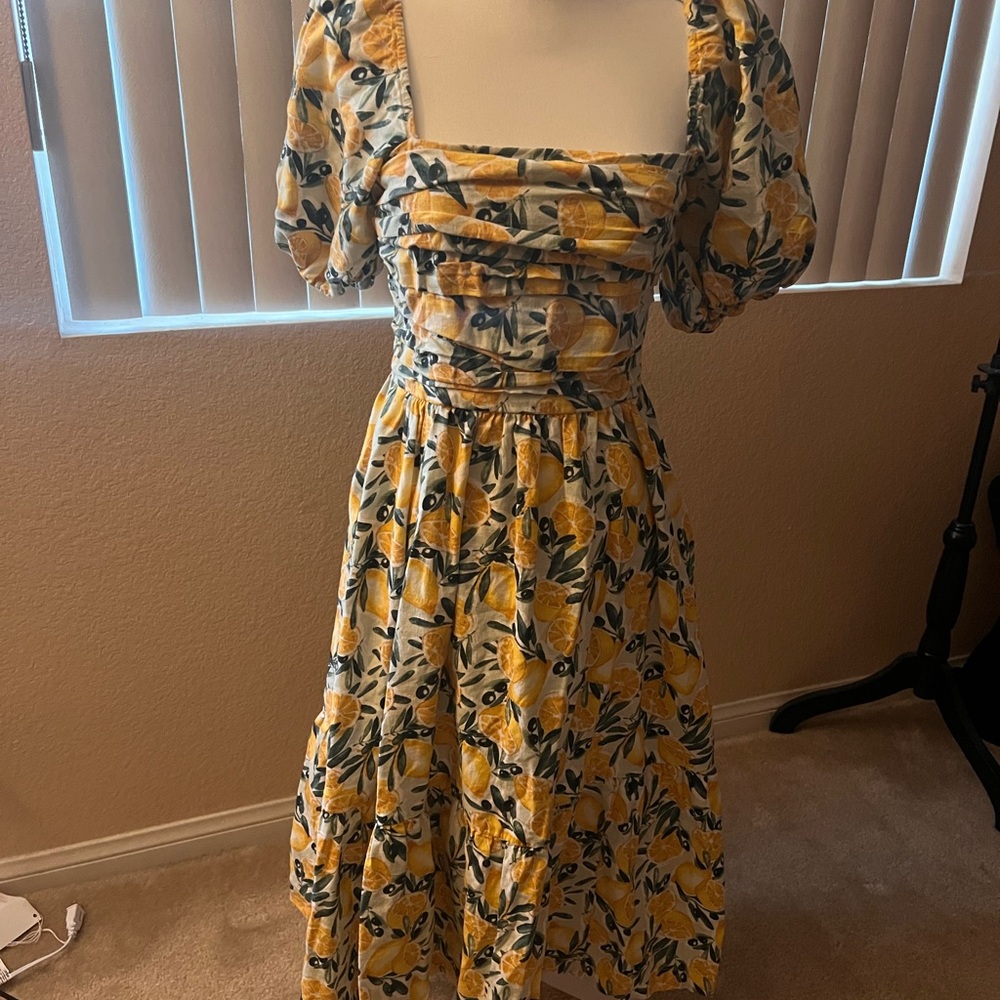 Floral Puff Sleeve Dress